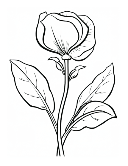 Free Flower Coloring Page 93