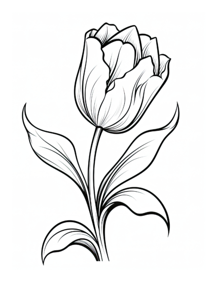 Free Flower Coloring Page 97