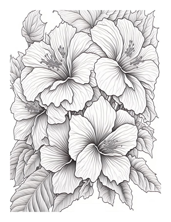 Free Flower Garden Coloring Page 39