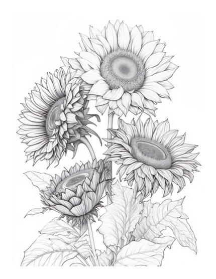 Free Flower Garden Coloring Page 49