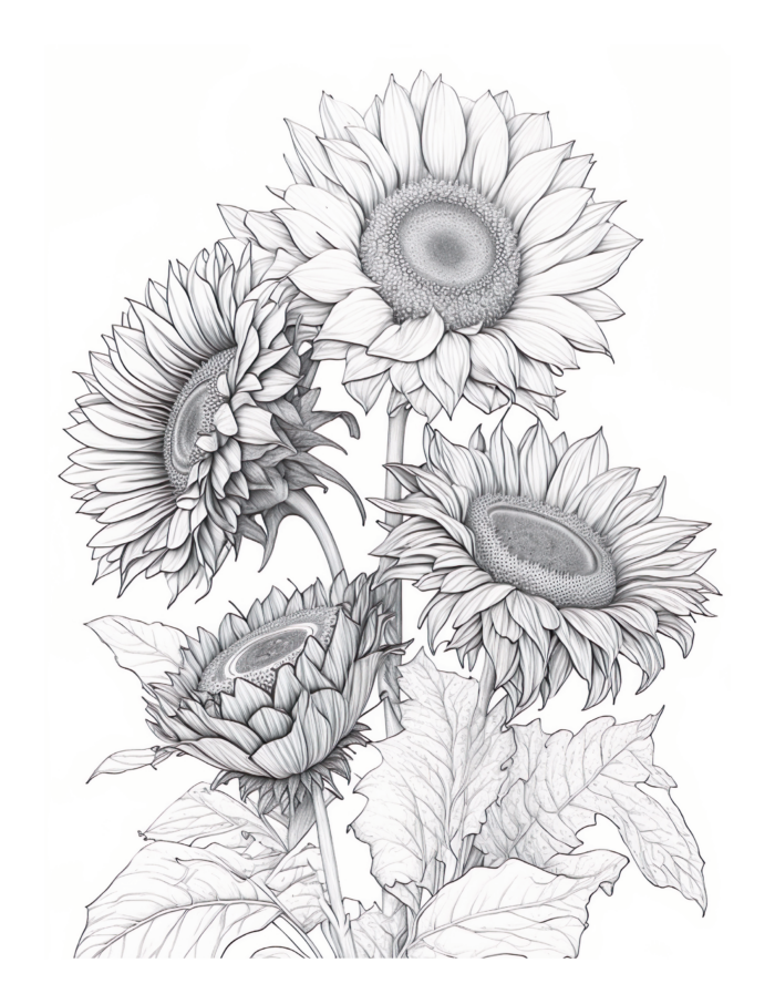 Free Flower Garden Coloring Page 49