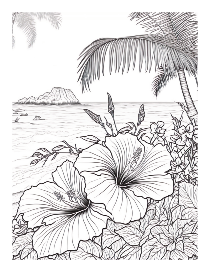 Free Flower Garden Coloring Page 63