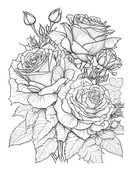 Free Flower Garden Coloring Page 81