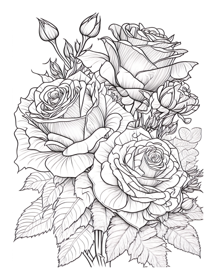 Free Flower Garden Coloring Page 81