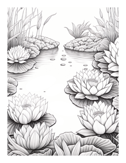Free Flower Garden Coloring Page 83