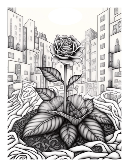 Free Flower Garden Coloring Page 99