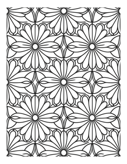 Free Flower Mandala Coloring Page