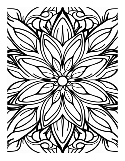 Free Flower Mandala Coloring Page 11