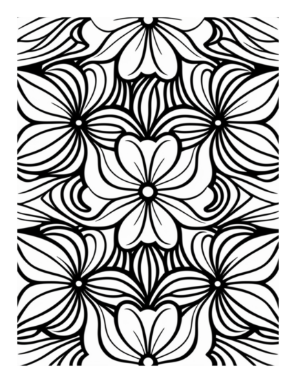 Free Flower Mandala Coloring Page