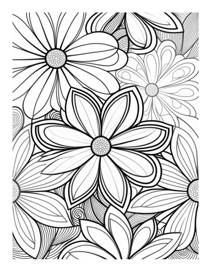 Free Flower Mandala Coloring Page 19