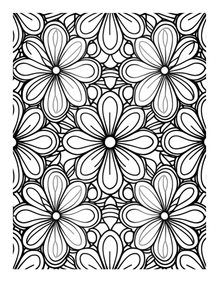 Free Flower Mandala Coloring Page 21