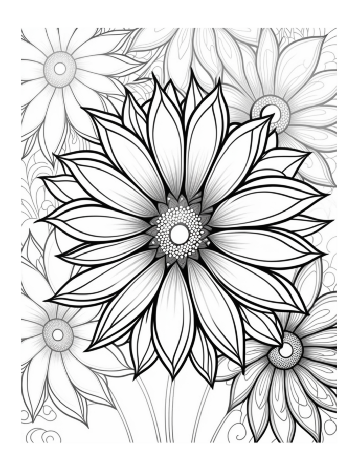 Free Flower Mandala Coloring Page 25