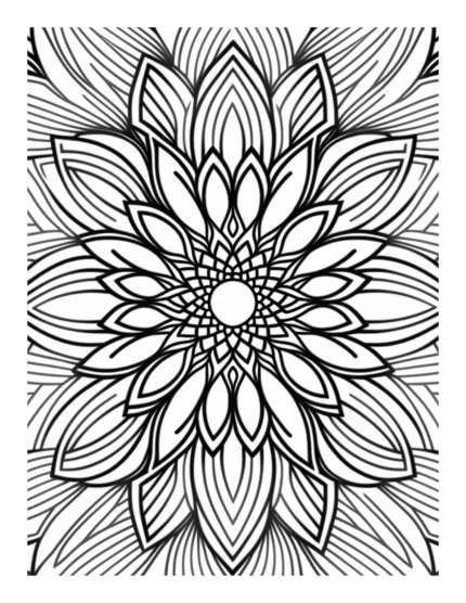 Free Flower Mandala Coloring Page 31