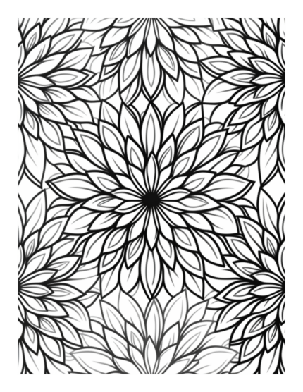 Free Flower Mandala Coloring Page 33