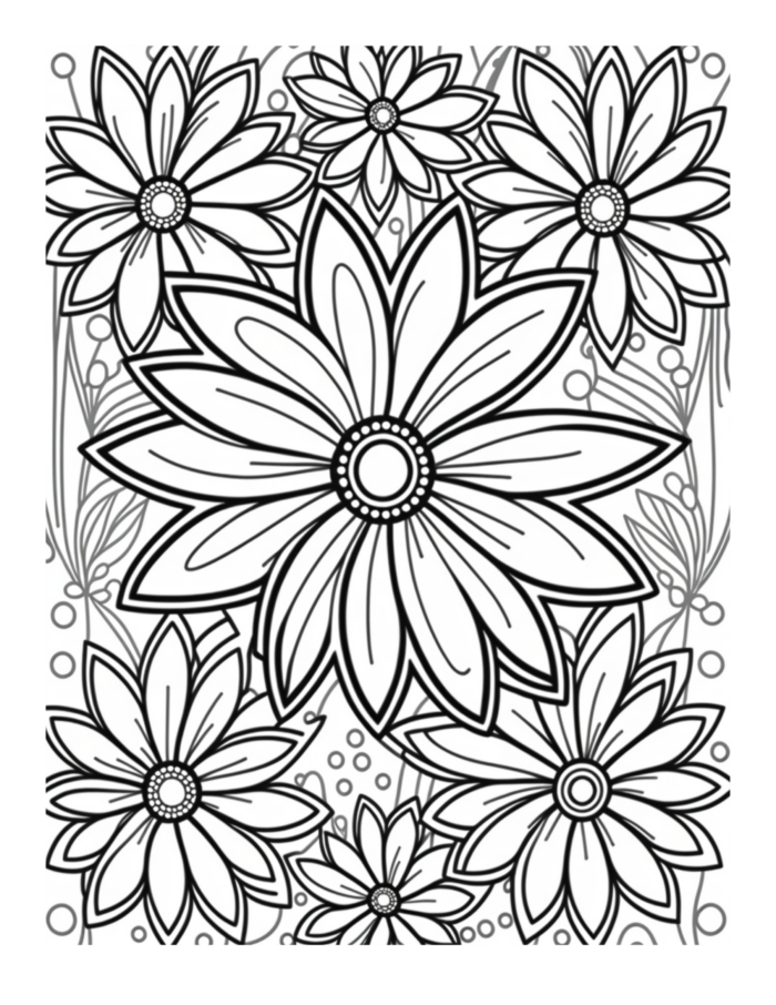Free Flower Mandala Coloring Page 43