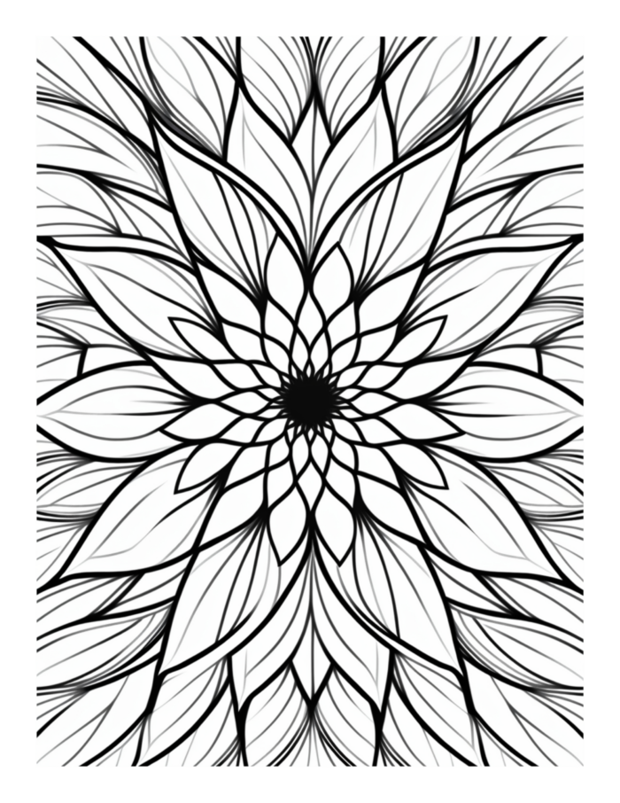 Free Flower Mandala Coloring Page 45