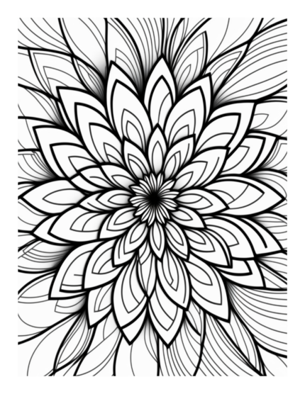 Free Flower Mandala Coloring Page 49