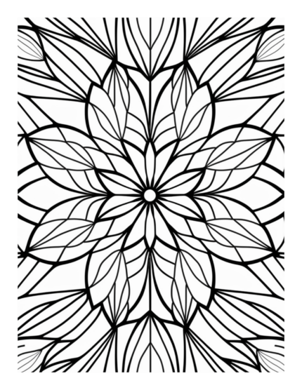 Free Flower Mandala Coloring Page 65