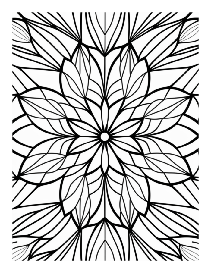 Free Flower Mandala Coloring Page 65