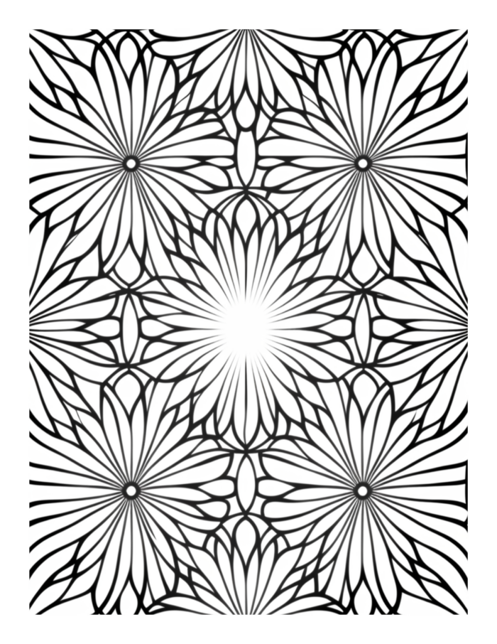 Free Flower Mandala Coloring Page 71