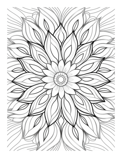 Free Flower Mandala Coloring Page: Embrace the Beauty of Nature