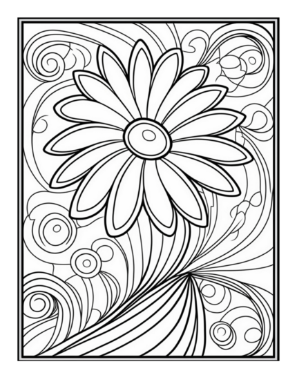 Free Flower Mandala Coloring Page 77