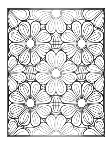 Free Flower Mandala Coloring Page 81