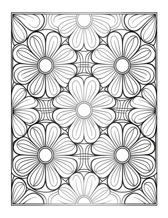 Free Flower Mandala Coloring Page 81