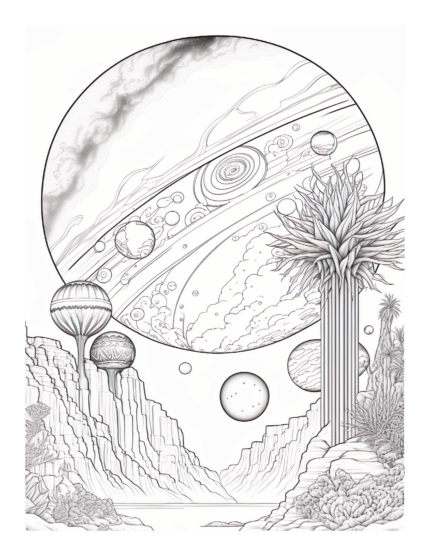 Free Galaxy Space Coloring Page 17