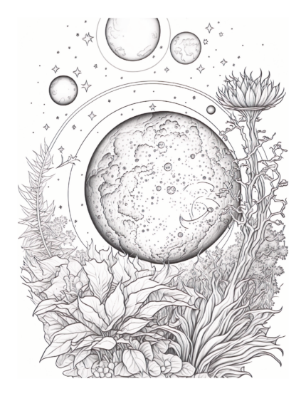 Free Galaxy Space Coloring Page 35