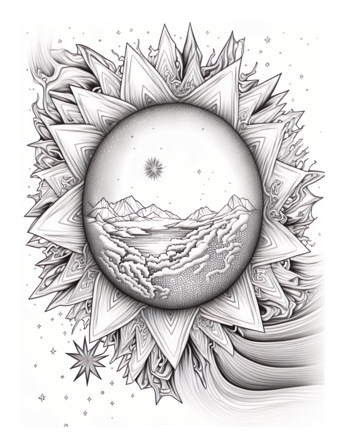 Free Galaxy Space Coloring Page 37