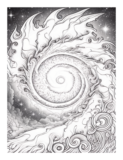 Free Galaxy Space Coloring Page 75