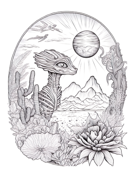Free Galaxy Space Coloring Page 91