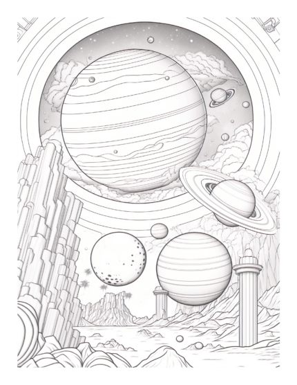 Free Galaxy Space Coloring Page 93