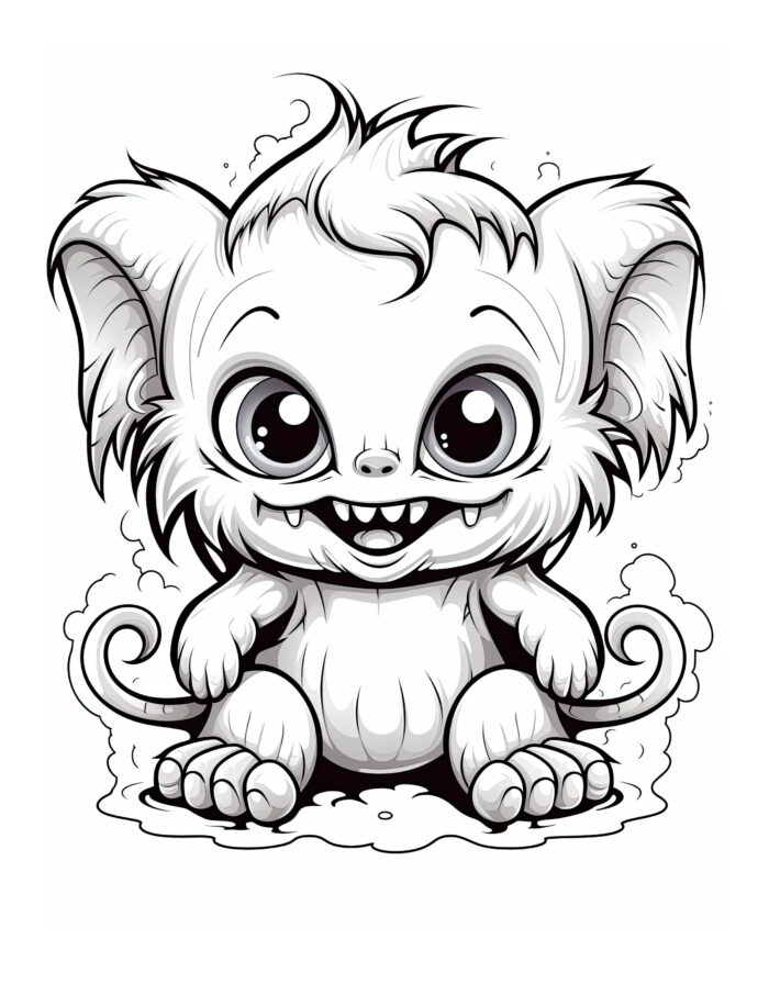 Free Halloween Coloring Page 104