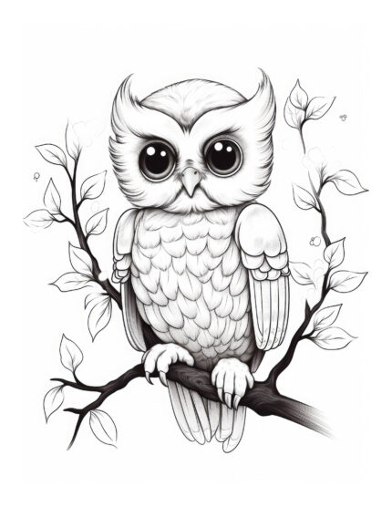 Free Halloween Owl Coloring Page