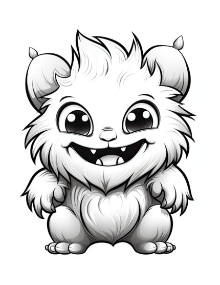 Free Halloween Monster Coloring Page