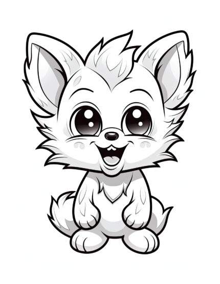 Free Halloween Cat Coloring Page