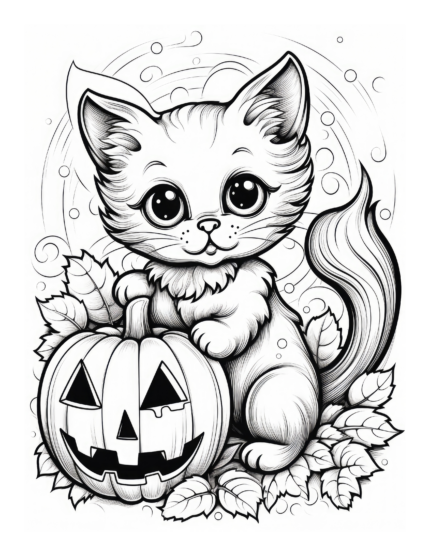 Free Halloween Coloring Page 19