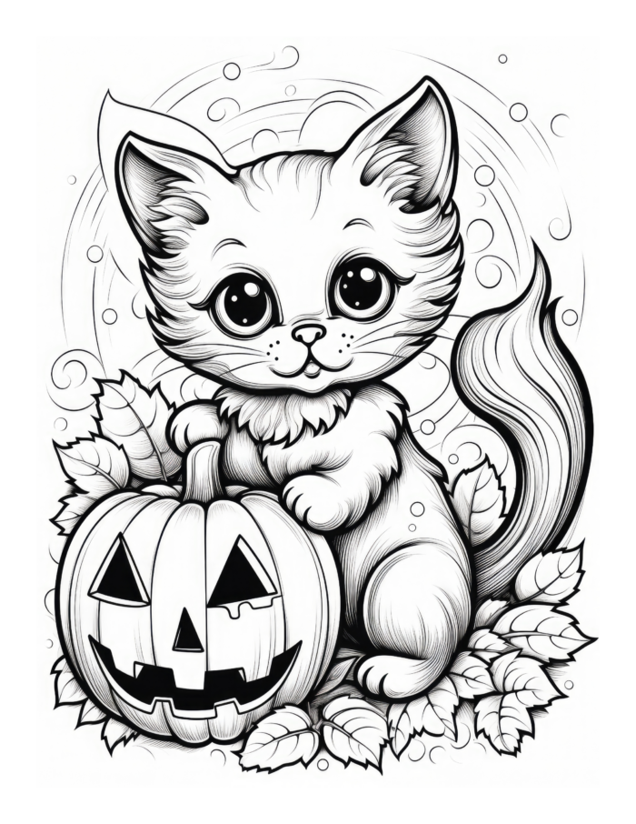 Free Halloween Coloring Page 19