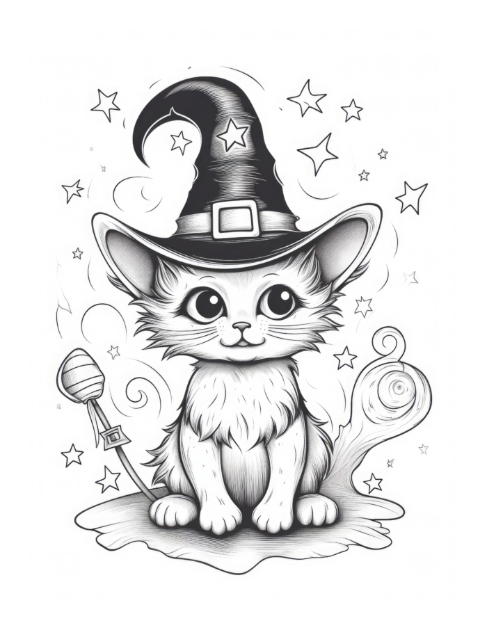 Free Halloween Coloring Page 35