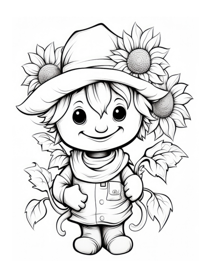 Free Halloween Coloring Page 45
