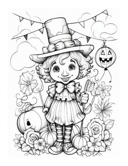 Free Halloween Coloring Page 55