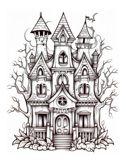 Free Halloween Coloring Page 72