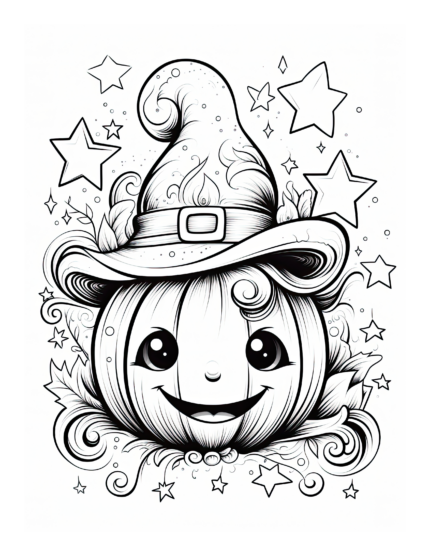 Free Halloween Coloring Page 73