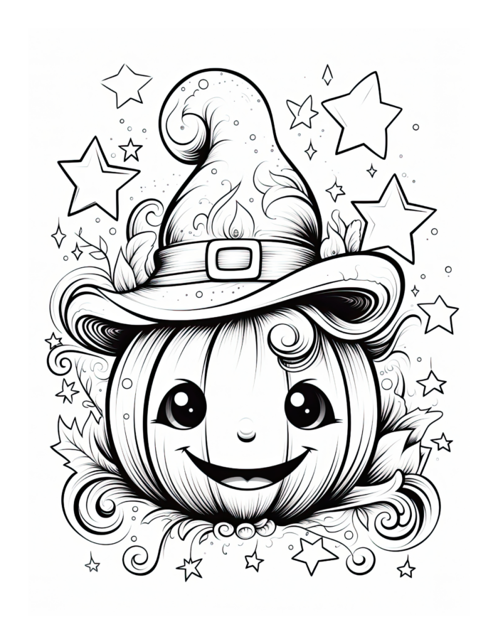 Free Halloween Coloring Page 73