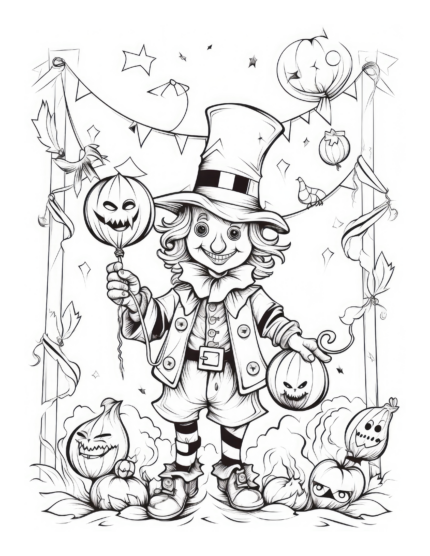 Free Halloween Coloring Page 81
