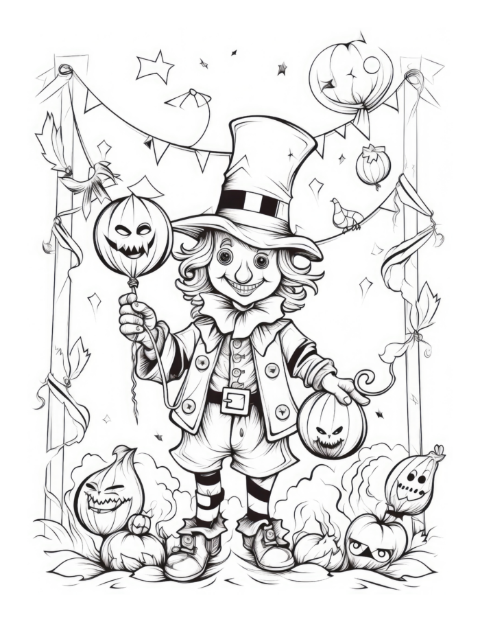 Free Halloween Coloring Page 81