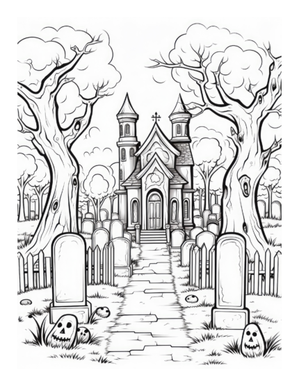 Free Halloween Coloring Page 87