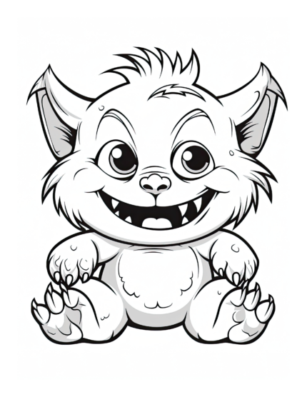 Free Halloween Coloring Page 9